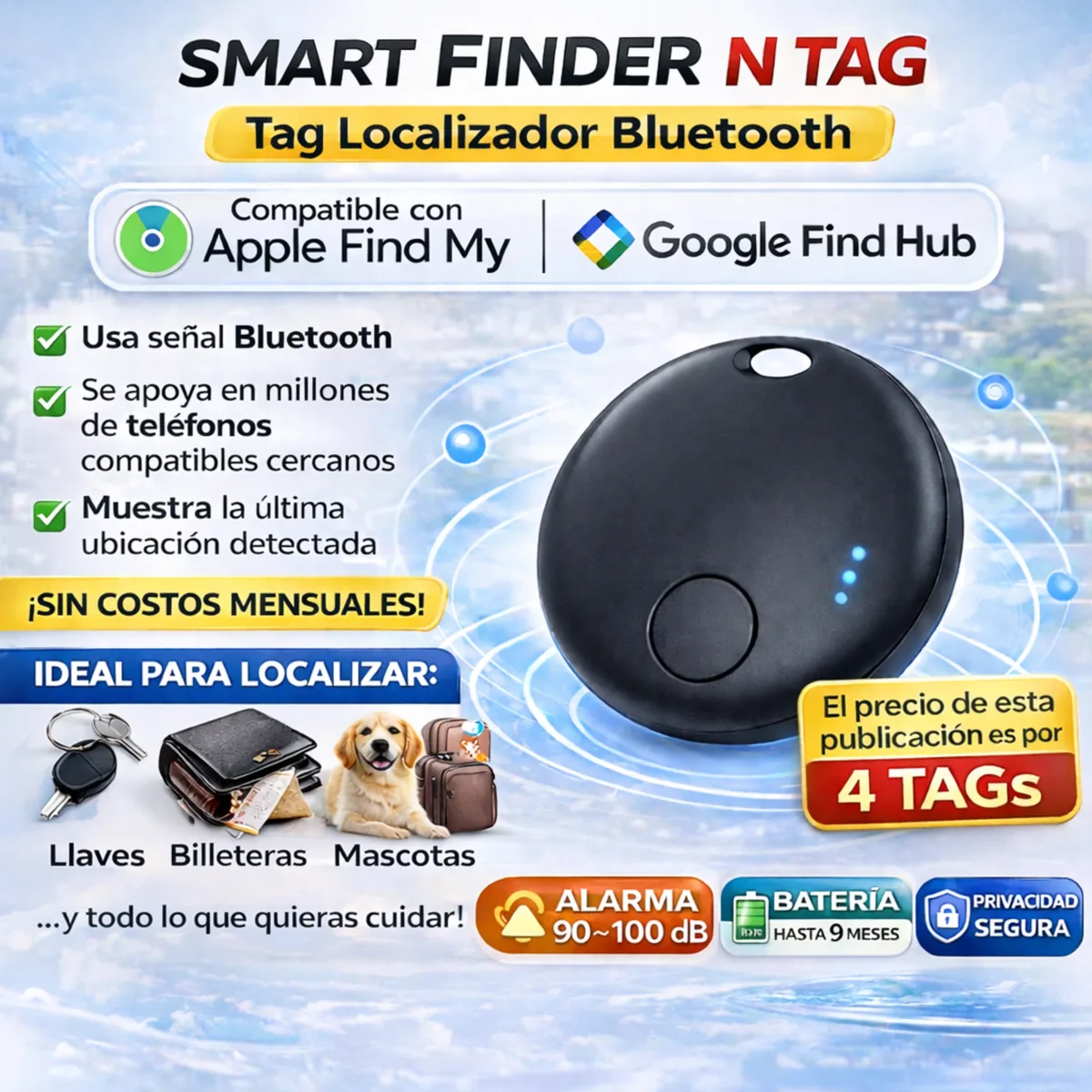 Información del producto Smart Finder